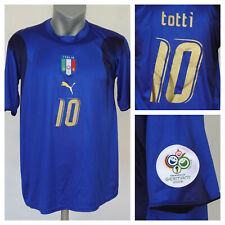 Usado, Camiseta deportiva Totti PUMA azul talla M #10 de la Copa Mundial de Italia 2006 segunda mano  Embacar hacia Argentina