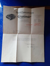 1938 letterhead felt for sale  CANTERBURY