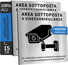 Cartello area videosorvegliata usato  Milano