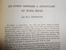 Charente livres imprimés d'occasion  Sainte-Sévère-sur-Indre