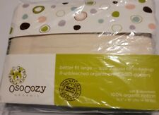 OsoCozy Organic Cloth Cotton Diapers Prefolds Size 2 (6pk) - Fits 14-30 lbs New for sale  Shipping to South Africa
