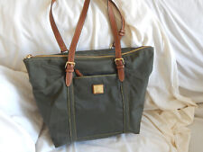 LAUREN BY RALPH LAUREN BOLSA TOTE MÉDIA COM ACABAMENTO EM NÁILON/COURO BRONZEADO comprar usado  Enviando para Brazil