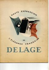 Catalogue automobile delage d'occasion  La Garenne-Colombes