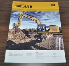 Folheto de especificação para gatos Caterpillar 336E L LN H escavadeira escavadeira Prospekt DE comprar usado  Enviando para Brazil