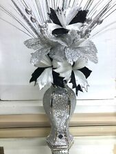 Silver vase flowers for sale  Shipping to Ireland