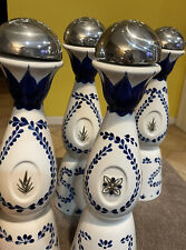 Garrafas vazias de tequila Clase Azul Reposado 750 ml pintadas à mão cerâmica azul branca comprar usado  Enviando para Brazil