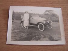 Vintage Photo Woman standing Next to Old Car 1920's for sale  Shipping to South Africa