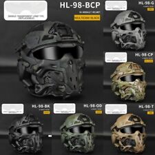 Usado, Óculos de proteção modular capacete de assalto tático airsoft militar máscara completa comprar usado  Enviando para Brazil