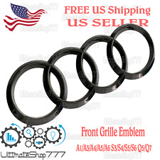 Audi Black Front Grille Emblem for Q5 / SQ5 2021 2022 2023 for sale  Shipping to South Africa