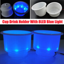 2 peças porta-copo plástico para bebidas com 8 luzes LED azuis para carro barco caminhão campista comprar usado  Enviando para Brazil