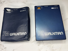 Radio Portátil Sony FM Walkman SRF 40W Hecha en Japón De Colección FUNCIONA PROBADO Azul (N21), usado segunda mano  Embacar hacia Argentina