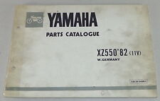 Catálogo de piezas/Lista de repuestos Yamaha Xz 550 año 1982 (11V) soporte 01/1982 segunda mano  Embacar hacia Argentina