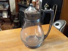 Vintage Texas And Pacific Railroad  Glass  And Silverplate Framed Water Pitcher for sale  Shipping to South Africa