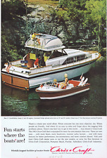 1963 Chris Craft Constellation & Ski Boat Print Ad for sale  Shipping to South Africa
