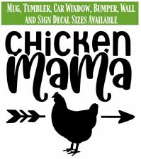 Chicken Mama Vinyl Decal Sticker - Chicken Decal, Car Window Decal, Mug Decal for sale  Shipping to South Africa