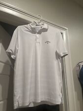Mens callaway golf shirt size small white pre owned polo, used for sale  Shipping to South Africa
