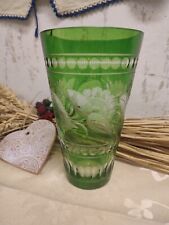Vase kristallglas grün gebraucht kaufen  Rudolstadt