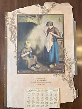 Antique 1918 calendar for sale  Saint Albans