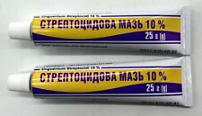 2 x 25 g (50 g) - STREPTOZID SALBE 10 % - СТРЕПТОЦИДОВАЯ МАЗЬ 10 % - MHD 05.2028 comprar usado  Enviando para Brazil