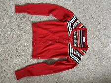 Womens cropped red for sale  TRURO