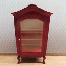 Dollhouse Miniatures Mahogany Display/China Cabinet with Two Shelves for sale  Shipping to South Africa