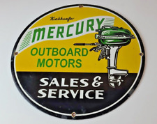 Vintage Mercury Outboards Porcelain Sign - Boat Motor Gas Engines Pump Sign for sale  Shipping to South Africa