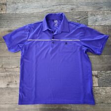Camisa polo masculina Adidas Golf Climalite roxa manga curta bolso tamanho grande  comprar usado  Enviando para Brazil