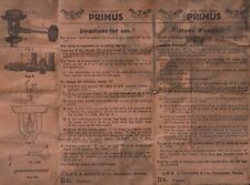 Instruções originais de queimador de autolimpeza para fogão Primus da década de 1950 comprar usado  Enviando para Brazil