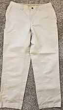 Usado, Pantalones Columbia para hombre 34x32 6 bolsillos beige tostado AM8431 utilitarios pierna recta algodón segunda mano  Embacar hacia Argentina