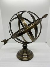 Vintage Metal 11” Armillary Sphere Arrow Nautical Maritime Astrolabe Globe India for sale  Shipping to South Africa