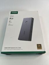 Interruptor HDMI KVM UGREEN 8K@60Hz pantalla de salida 2 en 1 y 4 USB entre 2 PC segunda mano  Embacar hacia Argentina