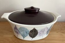 Used, Portmeirion Pottery - Dusk by Jo Gorman - Oval Cassrole Dish for sale  MILTON KEYNES