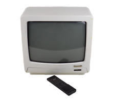 Panasonic 14" TV CRT branca com controle remoto retro jogos CTM-1340R-1 TESTADO 1990 vídeo comprar usado  Enviando para Brazil