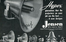 1948 Print Ad of Jensen Hypex Projector Horn for sale  Shipping to South Africa