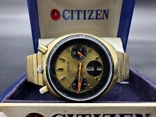 ORIGINAL Citizen WATCH Bullhead Brad Pitt Chronograph Panda Dial Automatic 70s for sale  Shipping to South Africa