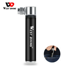 Used, WEST BIKING Portable Mini Bicycle Pump Aluminum Alloy Inflator Ball Pump Black for sale  Ontario