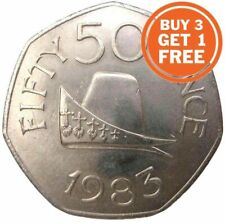 Guernsey 50p fifty for sale  BURNTWOOD