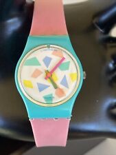 1988 Relógio Feminino Rosa Lolly Swatch Fabricado na Suíça Não Testado comprar usado  Enviando para Brazil