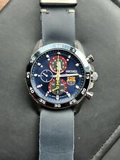 Seiko Sportura FC Barcelona cronógrafo SPC089 relógio de quartzo mostrador azul RARO!!! comprar usado  Enviando para Brazil