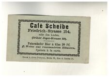 Berlin visitenkarte cafe gebraucht kaufen  Neugersdorf