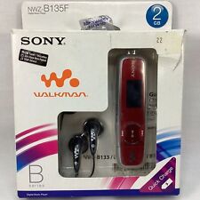 Reproductor de MP3 Sony Walkman serie B 2 GB NWZ-B135F - rojo *PROBADO* (1B) MO#8683, usado segunda mano  Embacar hacia Argentina