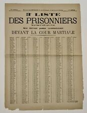 3eme liste prisonniers d'occasion  Paris IV