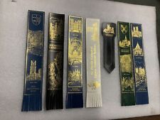 Vintage leather bookmarks for sale  LEICESTER