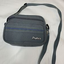 Vintage Profoto Camera Case Photography Bag Gray Padded 3 Pocket Strap Nylon.  G for sale  Shipping to South Africa