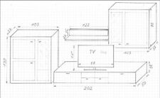 Wohnwand 305x130 walnuss gebraucht kaufen  Kirchheim b.München