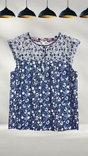 Ex White Stuff Women’s Sleeveless Jersey Top in Blue Multi (A Bit Defect), used for sale  Shipping to South Africa