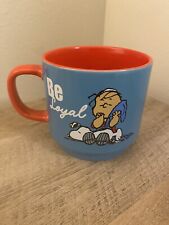 Used, Peanuts Coffee Mug Linus Snoopy “Be Loyal” Blue Cup Gibson Overseas Cup Comics for sale  Shipping to South Africa