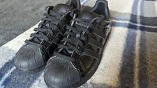 Shiny black adidas for sale  EBBW VALE