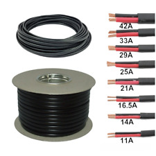 Twin 2 Core Cable 12v 24v 2Core Flat Thin Wall Wire All Amp Red/Black Automotive for sale  Shipping to South Africa