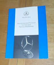 Mercedes price list for sale  FAREHAM